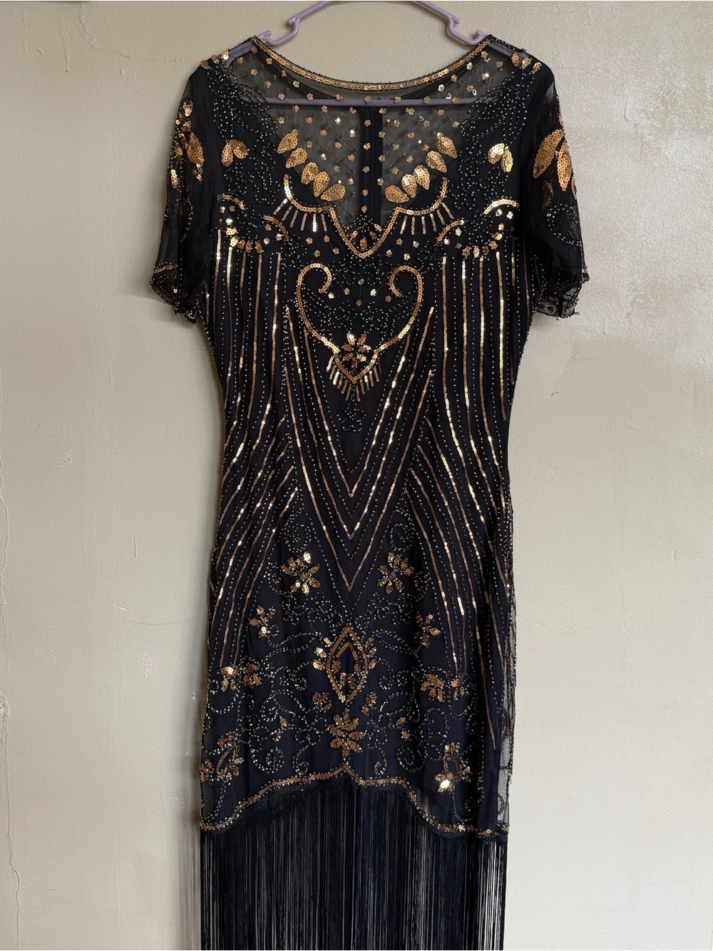 Babeyond Great Gatsby Fringe Flapper Dress- 1920s inspired Statement Piece